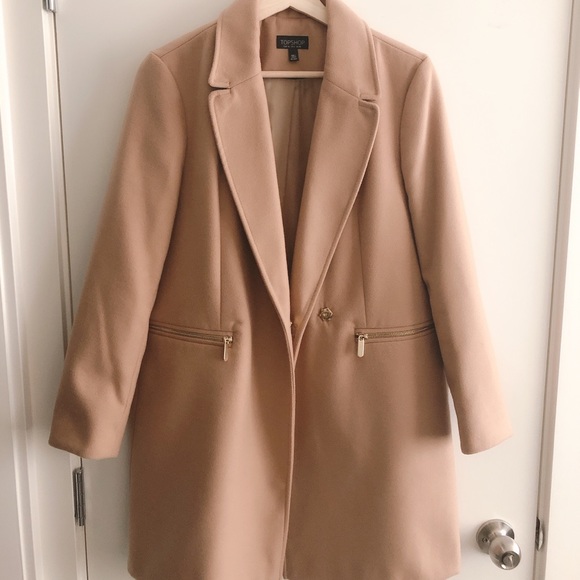Topshop Jackets & Blazers - Topshop camel/tan coat